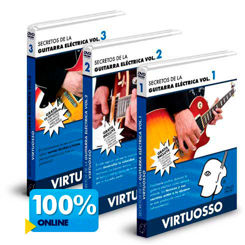 Curso de guitarra eléctrica disponible online y DVD