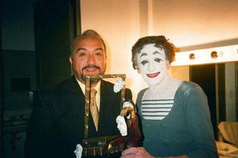 Carlos Aguilar y Marcel Marceau
